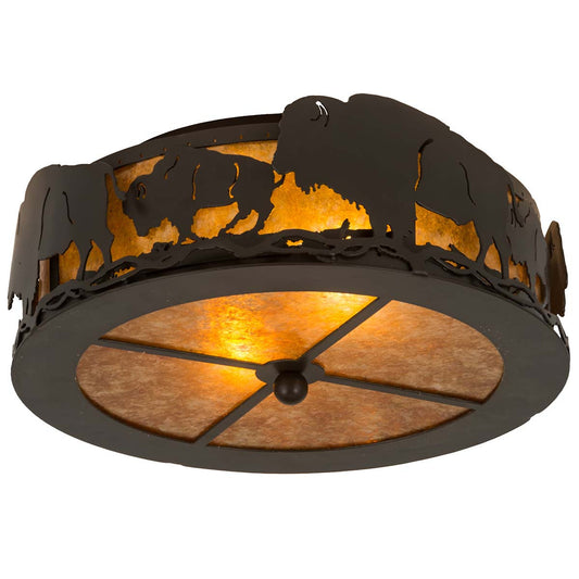 Bison Flush Mount Ceiling Light