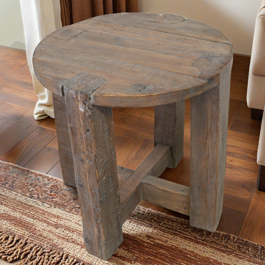 Rustic End Table