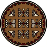 Cami Blanket Southwestern Rug - 8 Foot Round