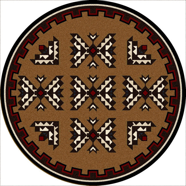 Cami Blanket Southwestern Rug - 8 Foot Round