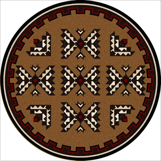 Cami Blanket Southwestern Rug - 8 Foot Round