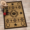Cowboy Star & Horseshoe Rug - 2 x 8