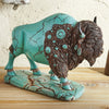 Turquoise Spirit Buffalo Sculpture - Medium