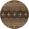 Three Chiefs Gray Rug - 8 Ft. Round