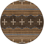 Three Chiefs Gray Rug - 8 Ft. Round