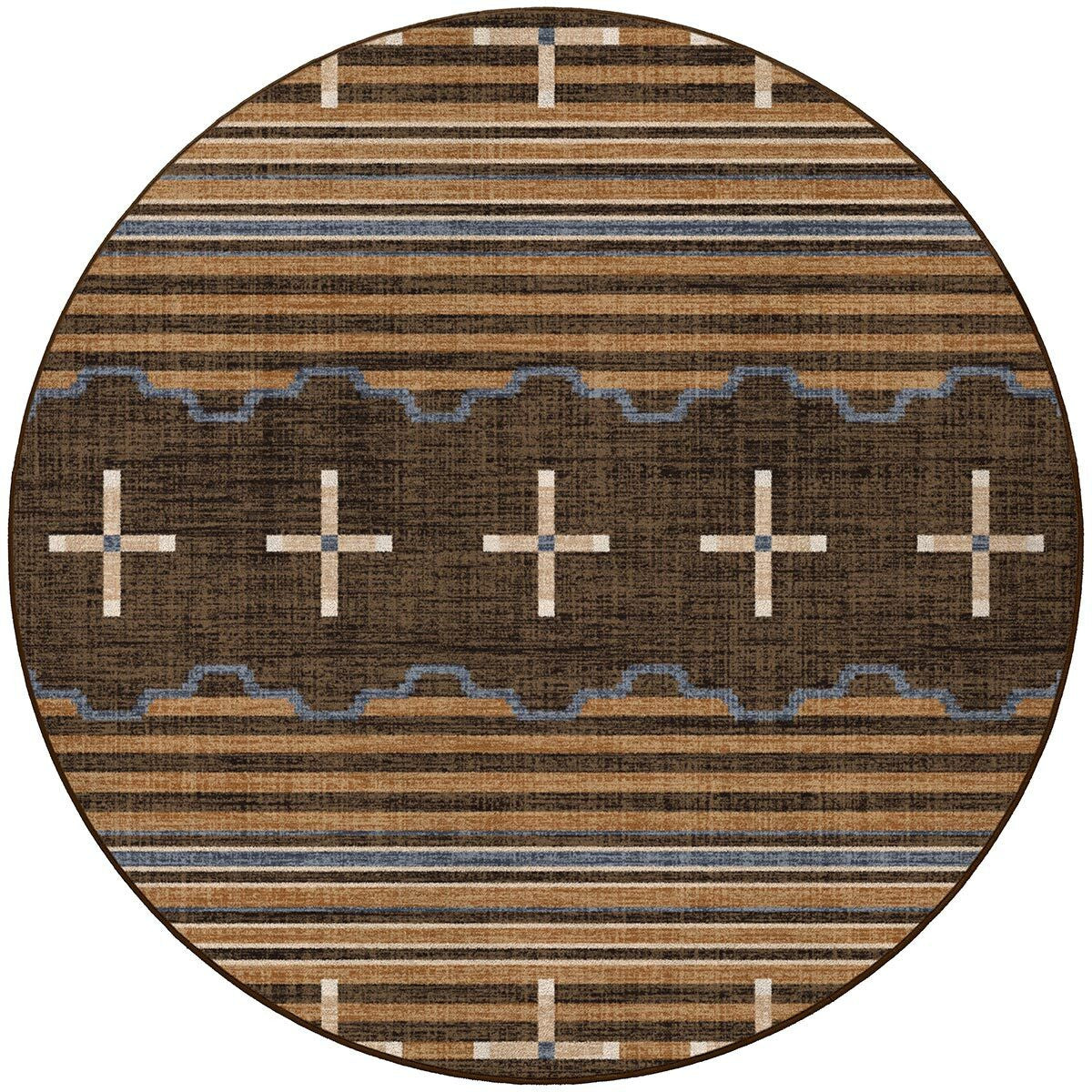 Three Chiefs Gray Rug - 8 Ft. Round