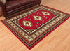 Tres Diamonds Red Rug - 2 x 3 - OUT OF STOCK UNTIL 07/14/2026