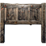 Lima Live Edge Headboard with Jacobean Stain - Queen