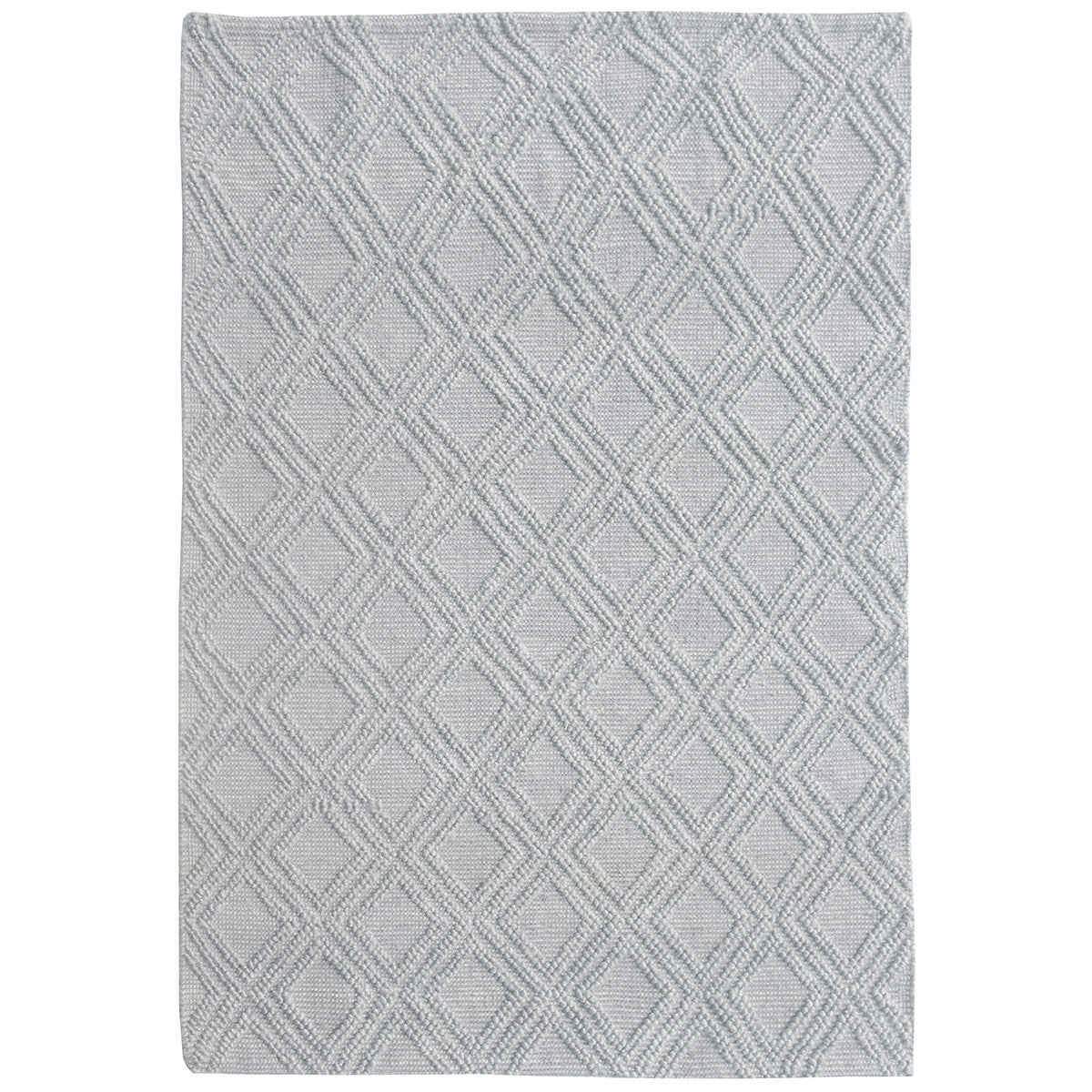 Gray Diamonds Rug - 9 x 13
