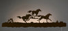 Running Horses Back Lit Wall Art