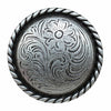 Engraved Flower Cabinet Knobs - Set of 2