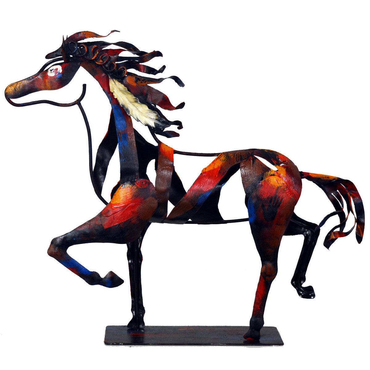 Indian Trotting Horse Sculpture