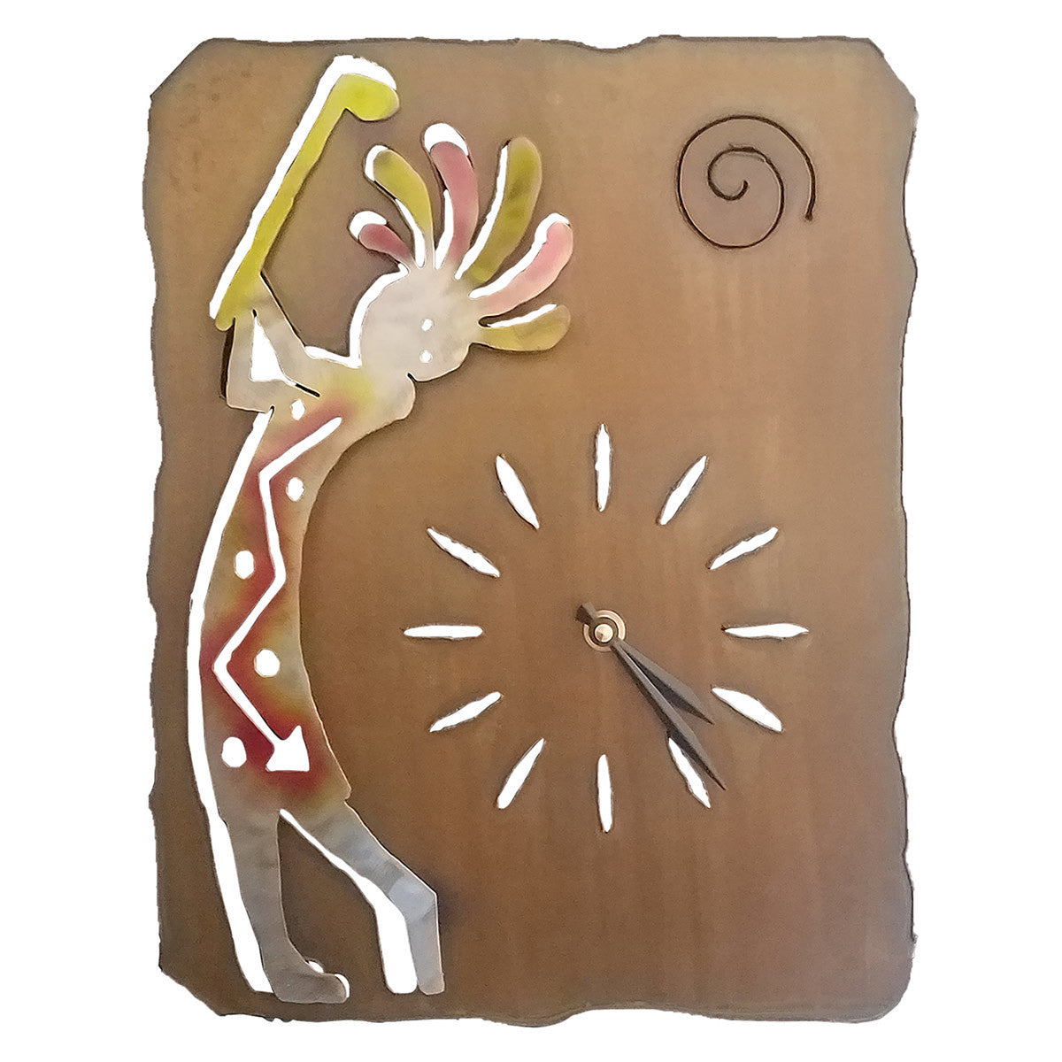 Golfing Kokopelli Wall Clock