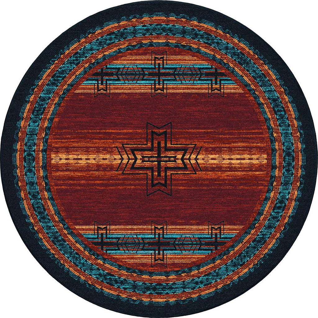 Fire & Sky Rug - 8 Ft. Round