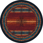Fire & Sky Rug - 8 Ft. Round