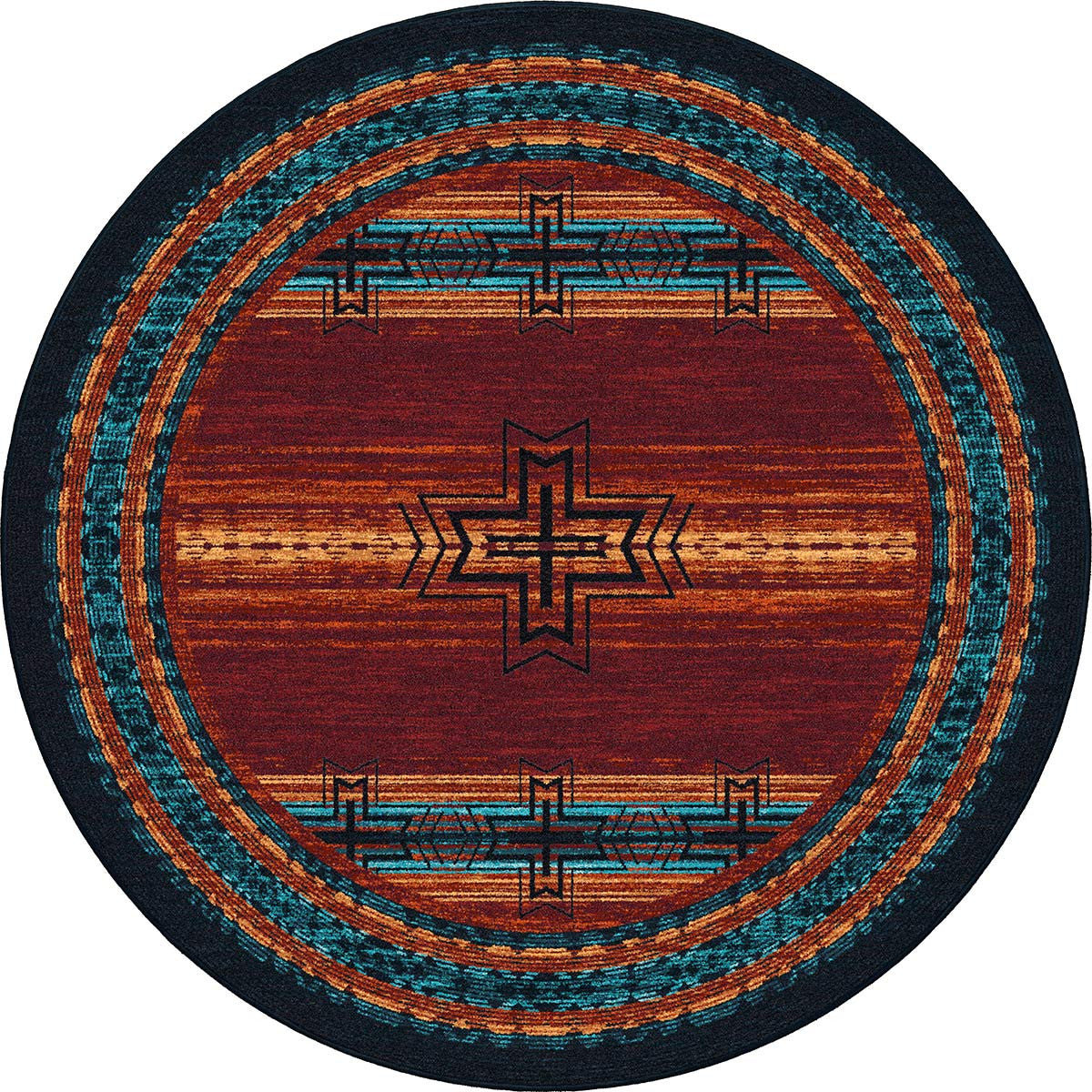 Fire & Sky Rug - 8 Ft. Round
