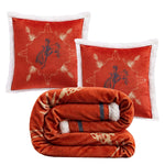 Marfa Campfire Throw & Bucking Bronco Pillows Set (3pc)