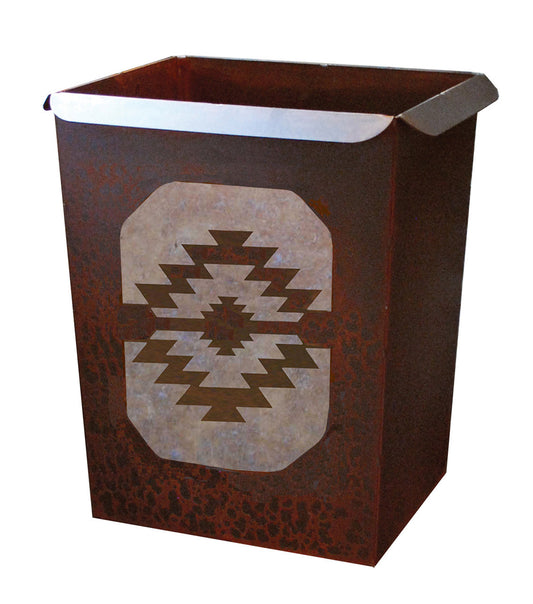 Tribal Diamond Waste Basket