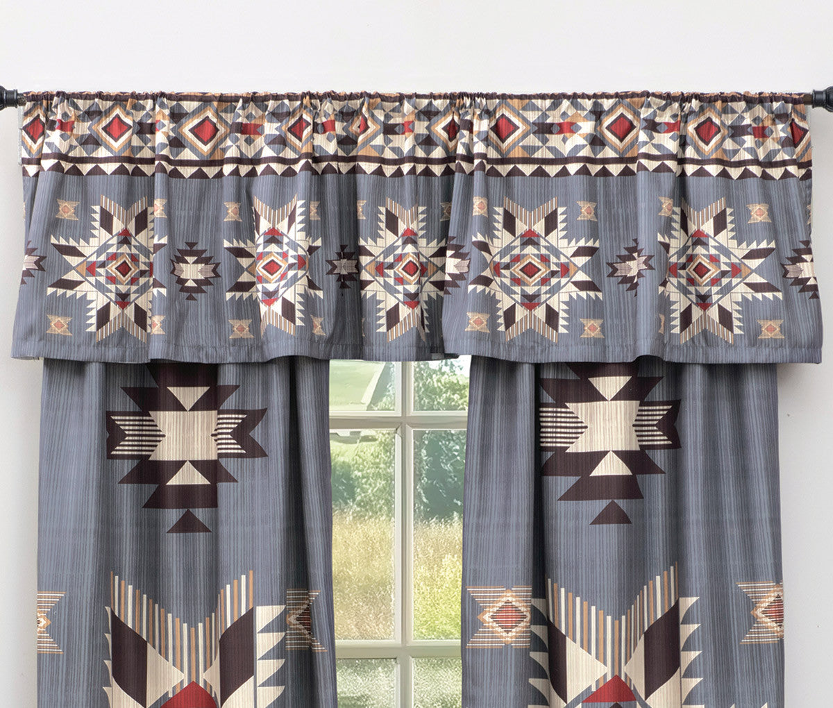 Sunset Valley Lined Valance - CLEARANCE