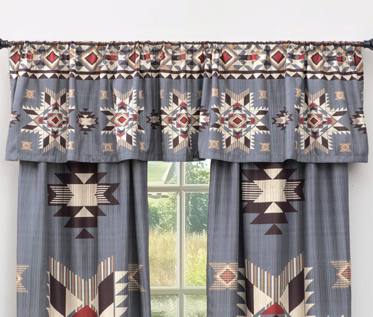 Sunset Valley Lined Valance - CLEARANCE