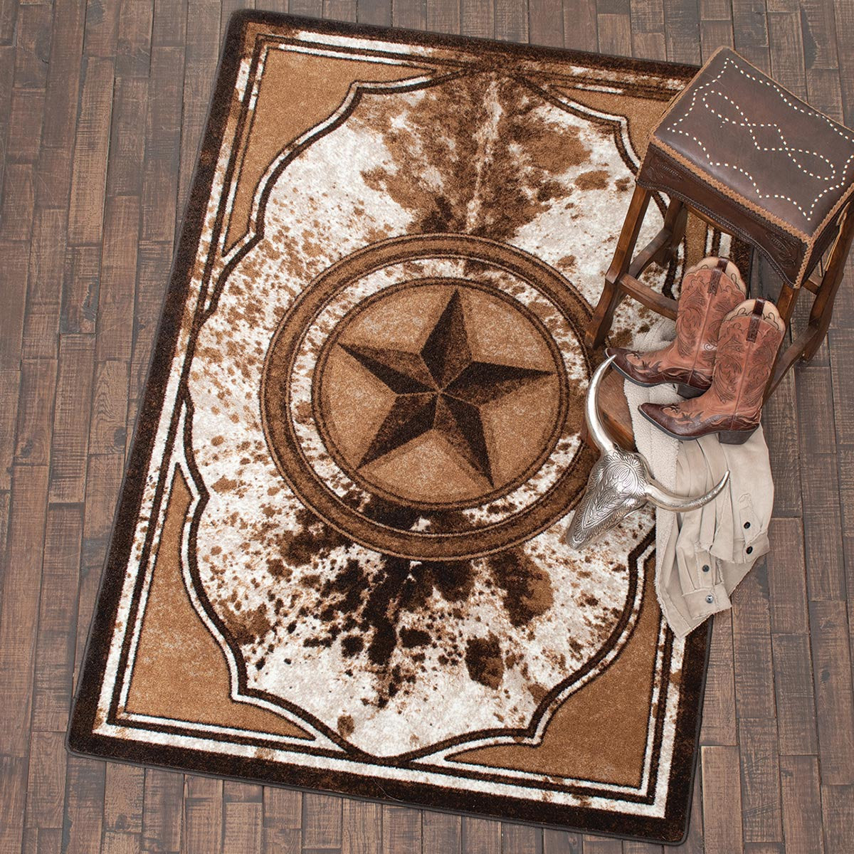 Lone Star Cowhide Rug - 3 x 4