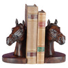 Horse Head Bookends - Burlwood