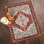 Turquoise Canyon Rug - 5 x 8
