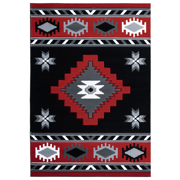 Star Vision Red Rug - 3 x 8