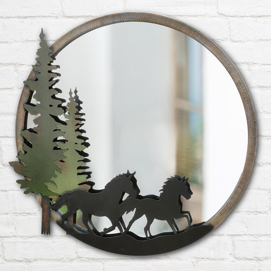 Mustang Ridge Round Wall Mirror - SALE