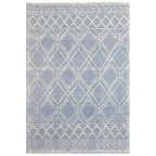 Blue Interlaced Diamonds Rug - 8 x 11 - OUT OF STOCK UNTIL 10/14/2026