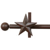Star Curtain Rod & Rod Holders