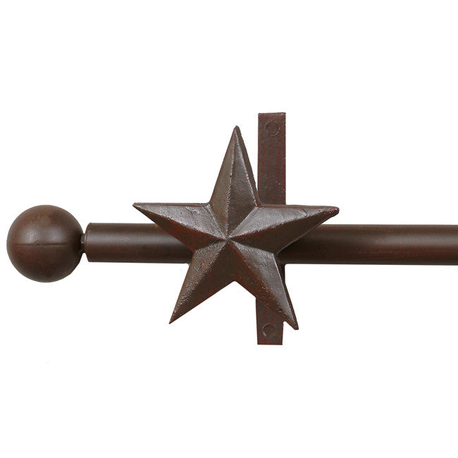 Star Curtain Rod & Rod Holders