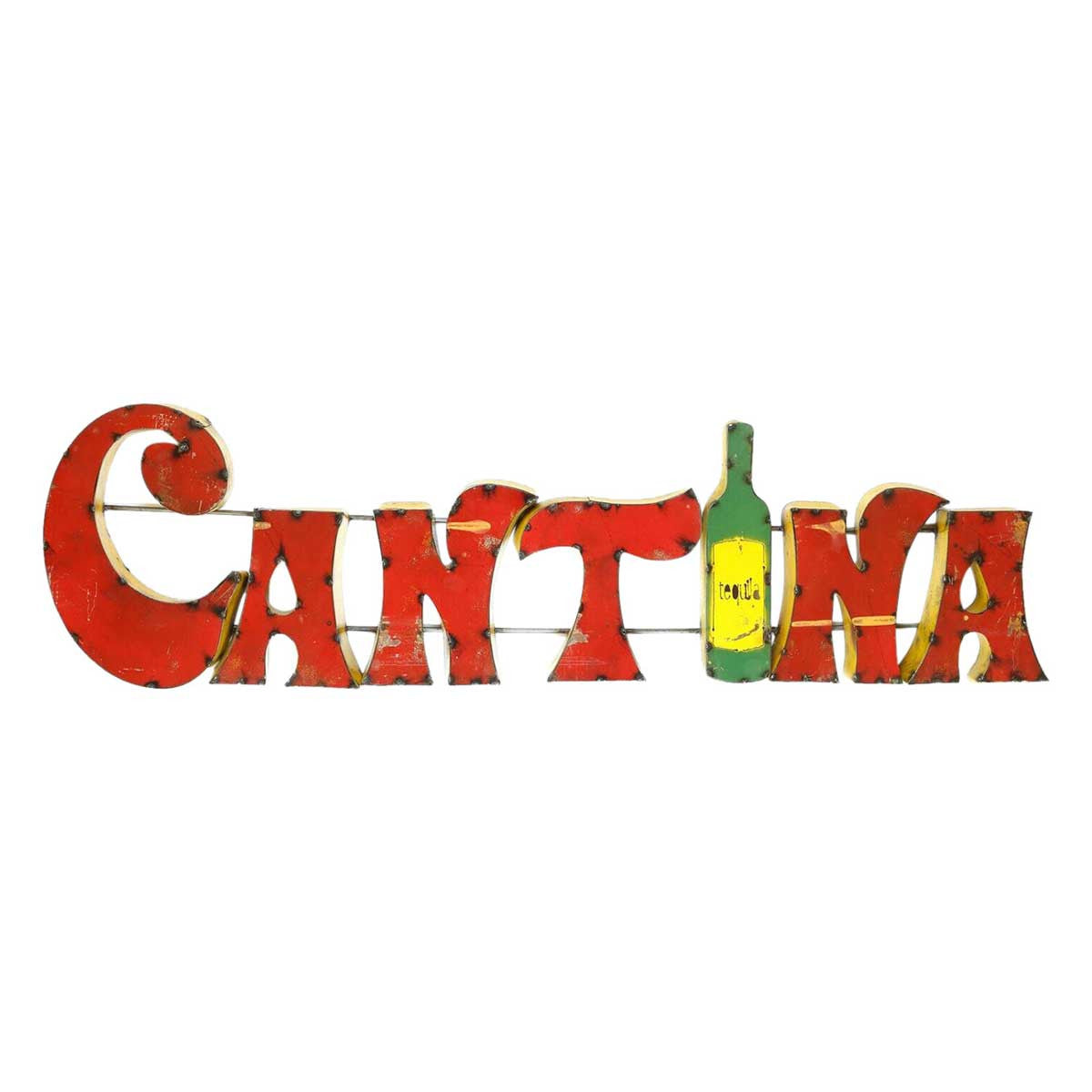 Cantina Tequila Handmade Metal Sign