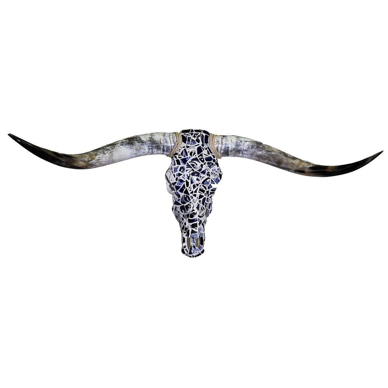 Authentic Longhorn Skull with Blue Stone