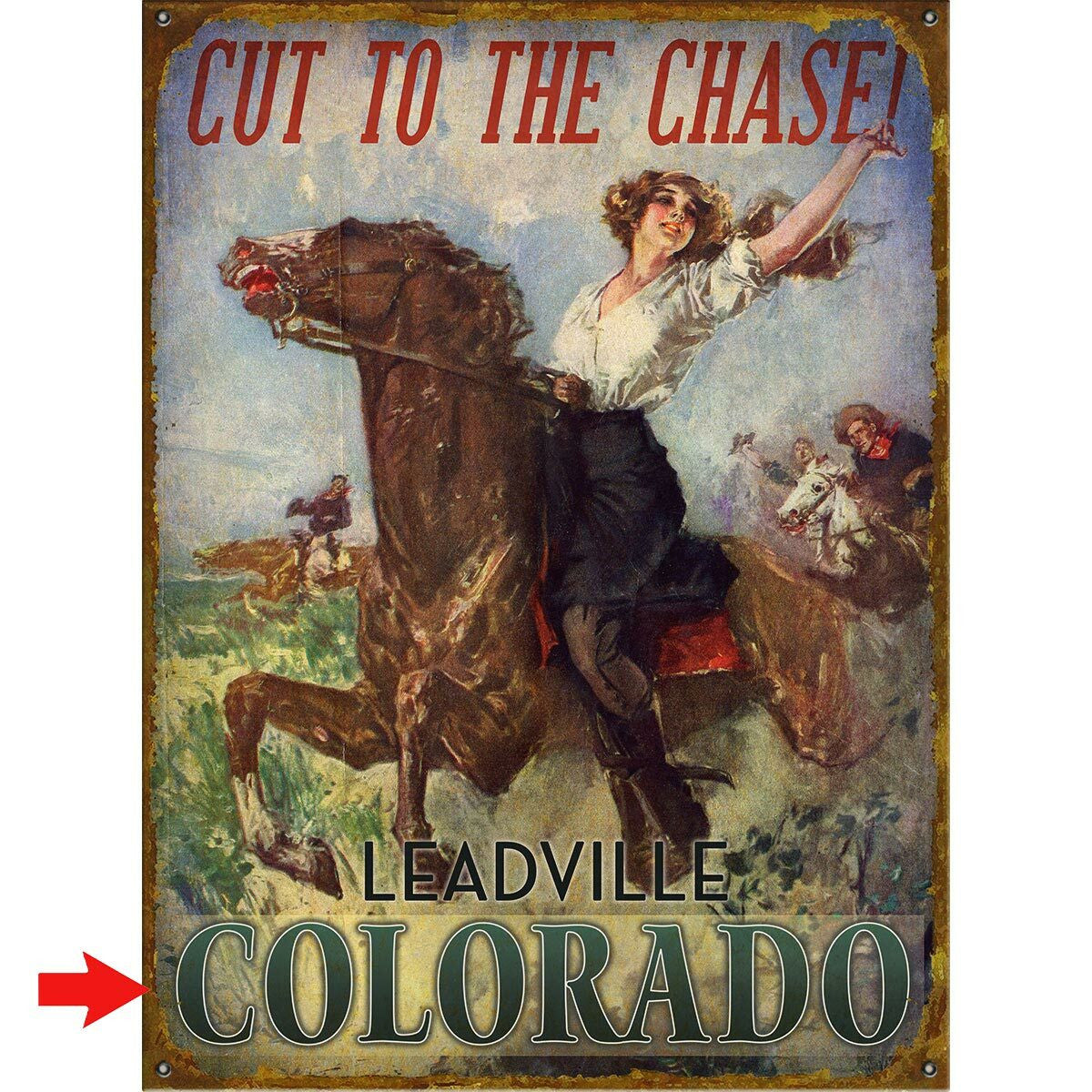 Cut to the Chase Personalized Sign - 28 x 38