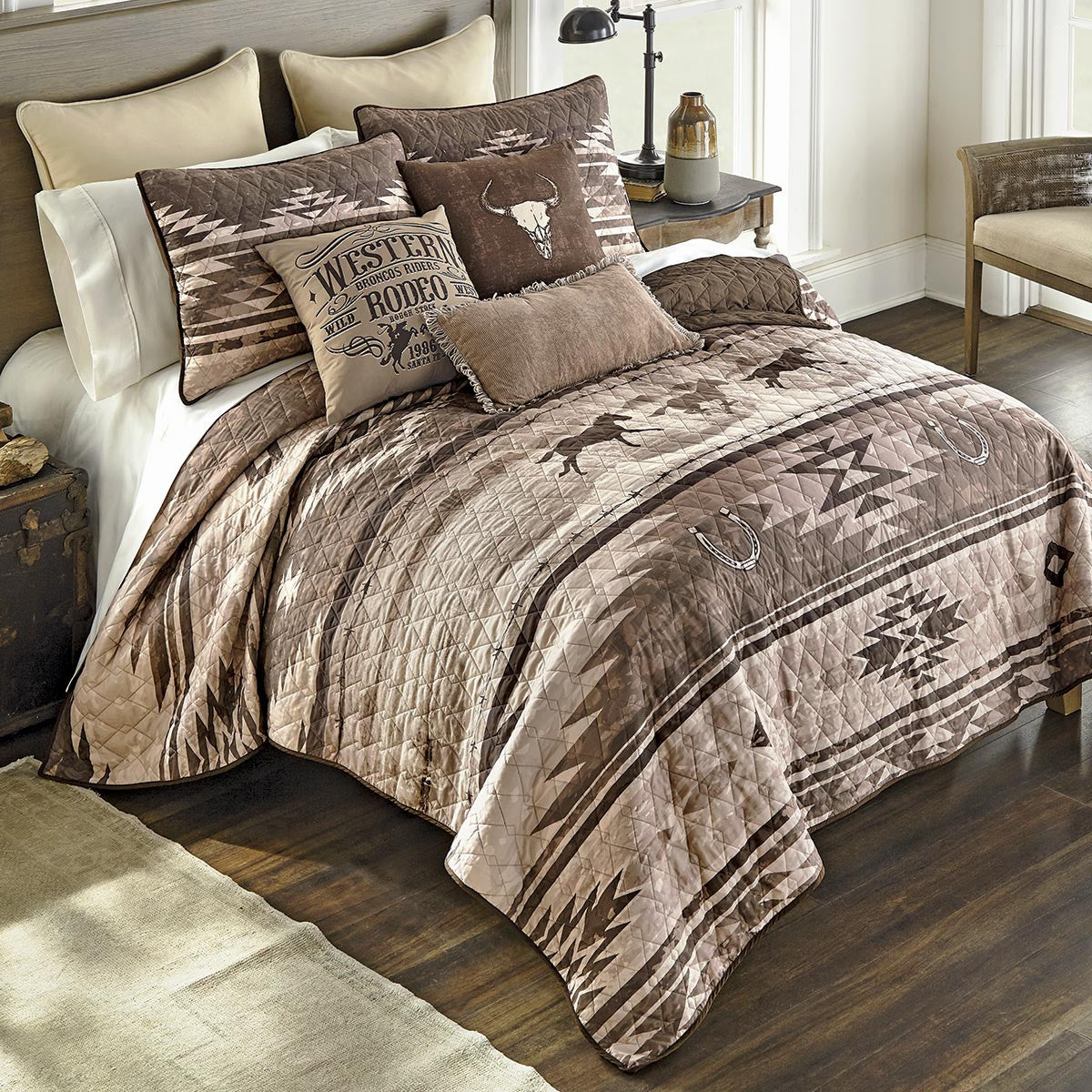 Horse Spirits Southwestern Quilt Bed Set - Queen - CLEARANCE