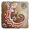 Sun Lizard Square Cutout Wall Art
