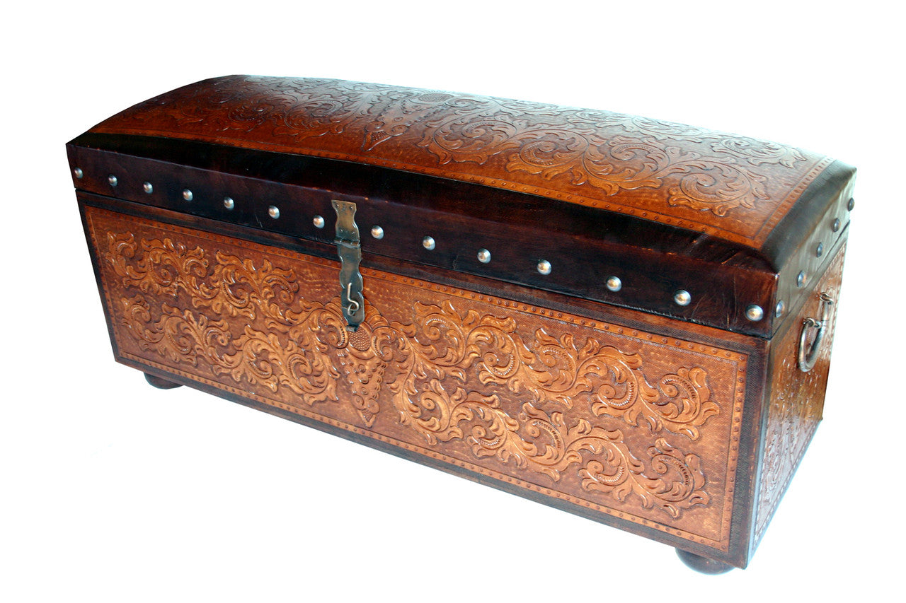 Jumbo Colonial Trunk Bench - Two Tone