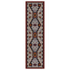 Tribal Rain Blue Rug - 2 x 8
