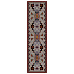 Tribal Rain Blue Rug - 2 x 8