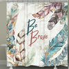 Brave Feathers Shower Curtain