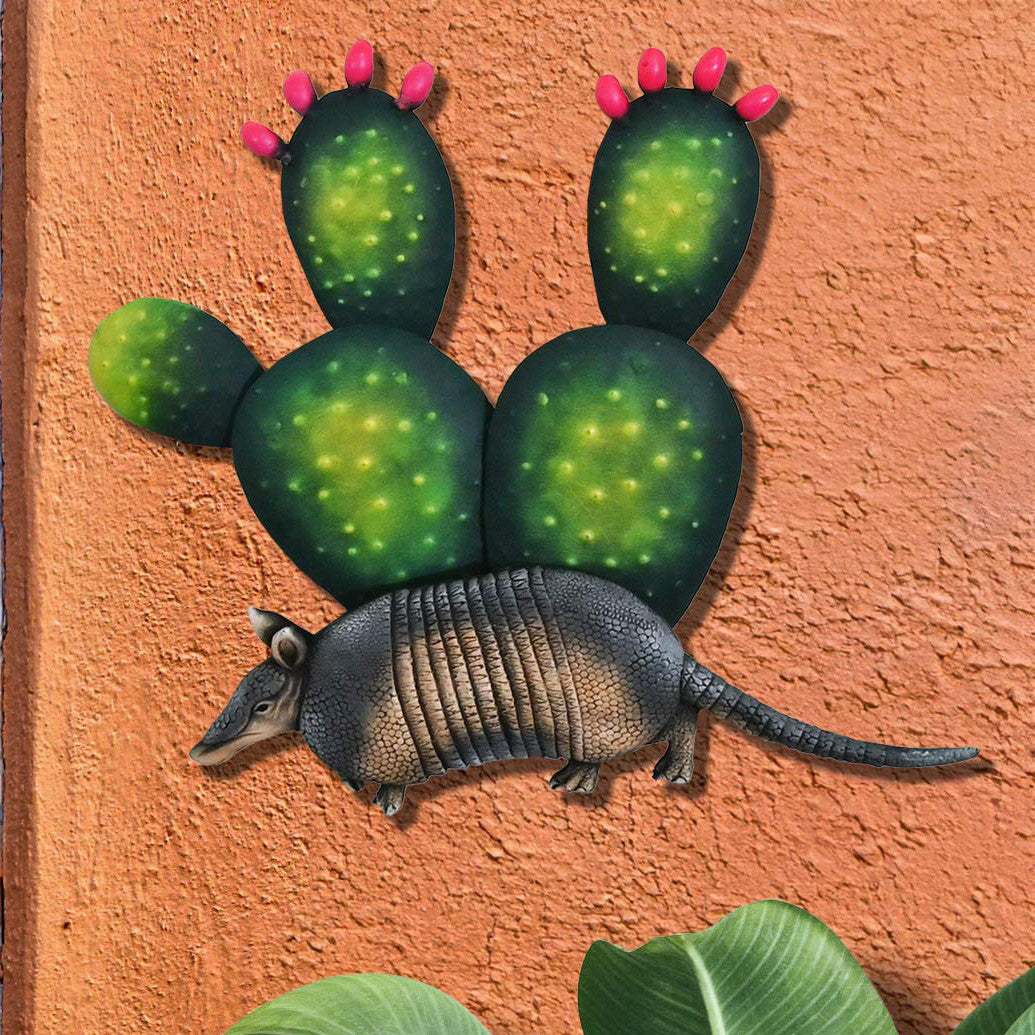 Desert Armadillo Metal Wall Art