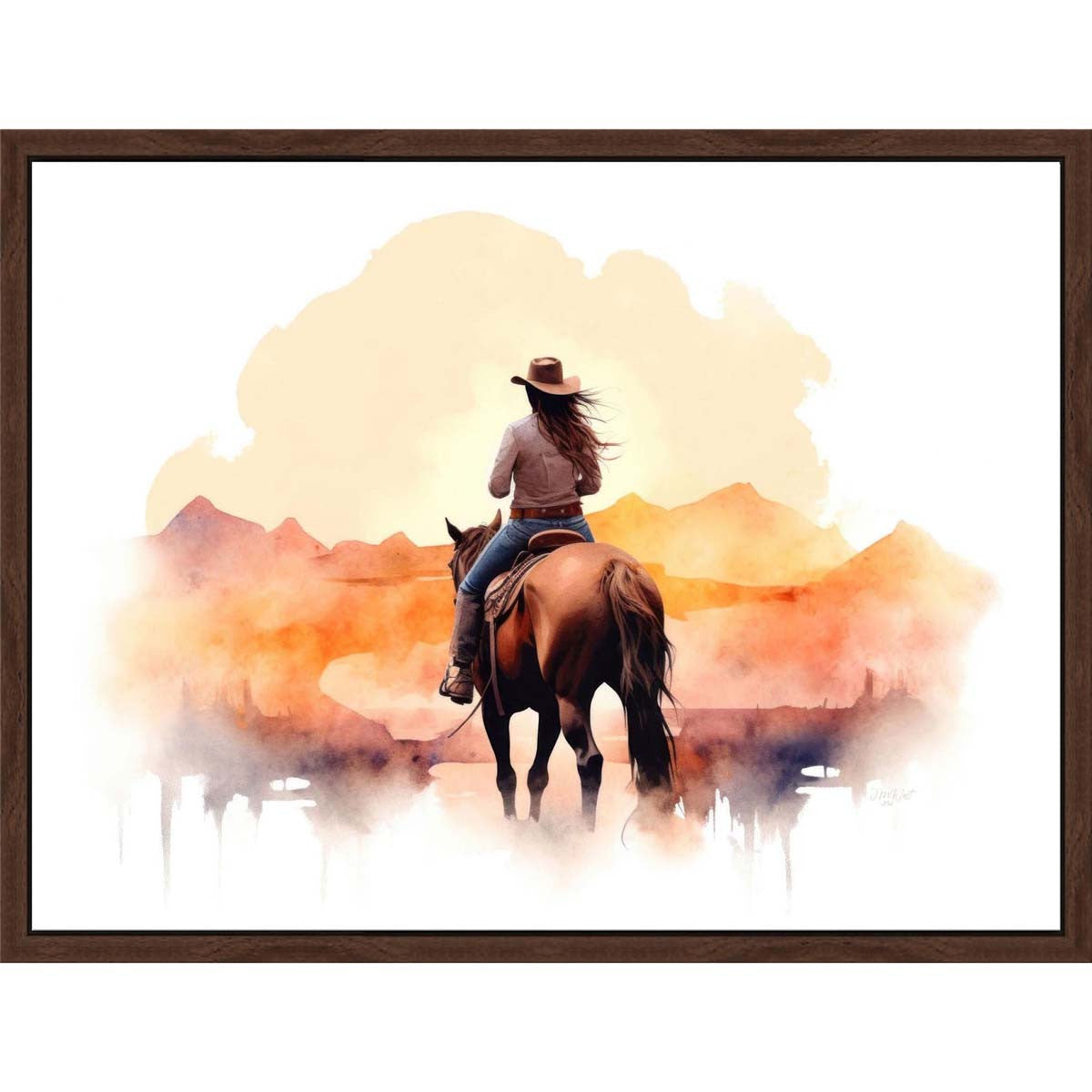 Lone Rider's Trail Wall Art