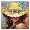 Yellow Cowgirl Spirit Wall Art