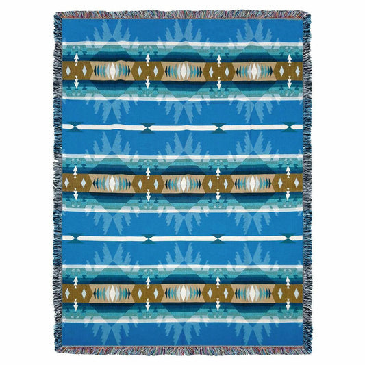 Cimarron Turquoise Tapestry Throw