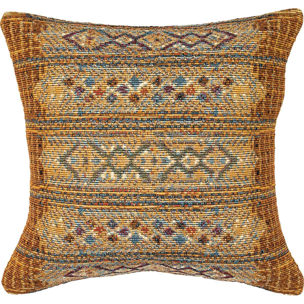 Tribal Stripes Square Accent Pillow - Gold - OUT OF STOCK UNTIL 07/15/2026
