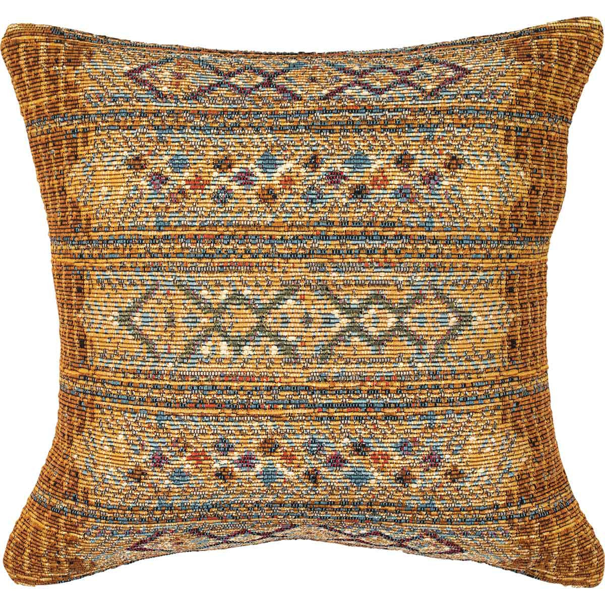 Tribal Stripes Square Accent Pillow - Gold - OUT OF STOCK UNTIL 07/15/2026