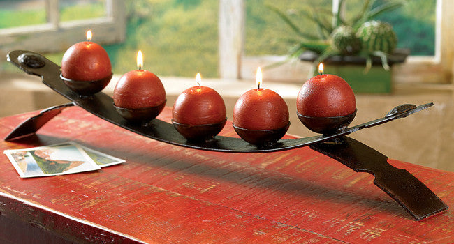 Rustic Bench Candle Holder - OUT OF STOCK UNTIL 05/20/2026