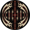 Horse Blanket Black Rug - 8 Ft. Round