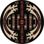 Horse Blanket Black Rug - 8 Ft. Round
